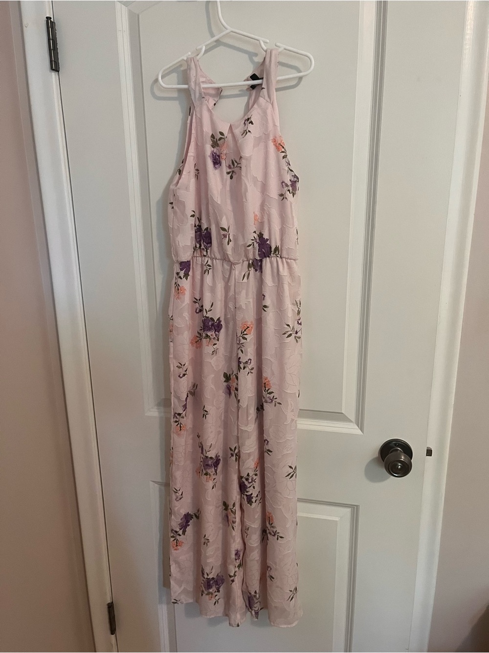 Zunie Girls Floral Burnout Chiffon Jumpsuit
